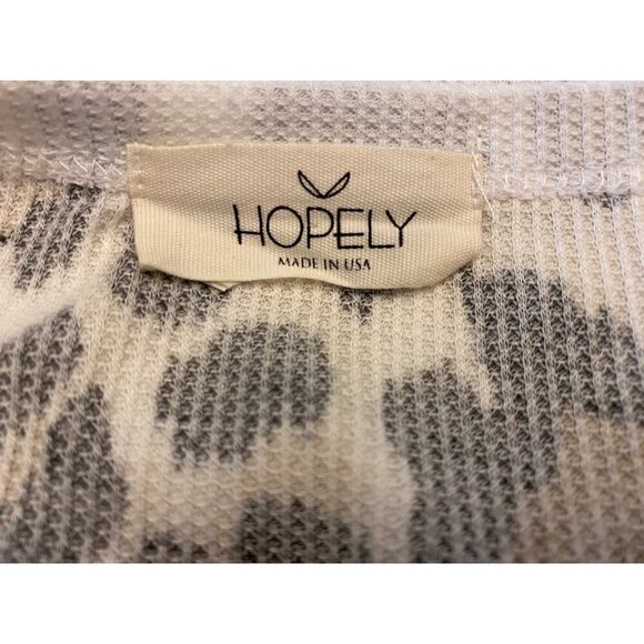 Hopely Women's V-Neck Shirt Leopard Print Knot Front Detail Short Sleeve Top - Picture 3 of 8